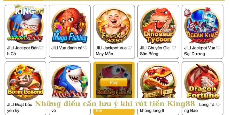 Những điều cần lưu ý để rút tiền King88 nhanh