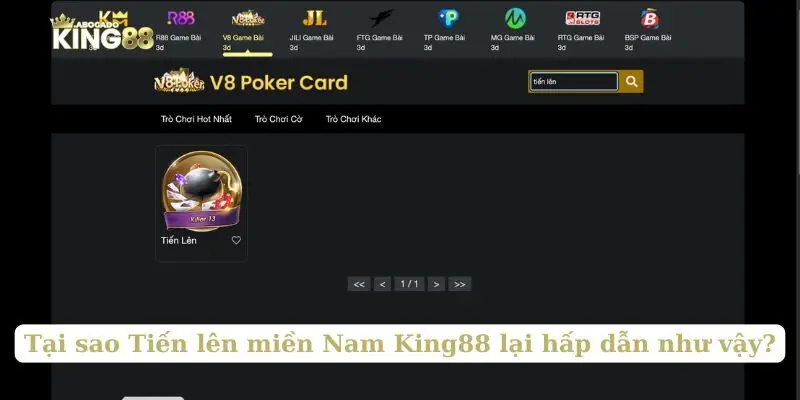Tại sao Tiến lên miền Nam King88 lại hấp dẫn như vậy?